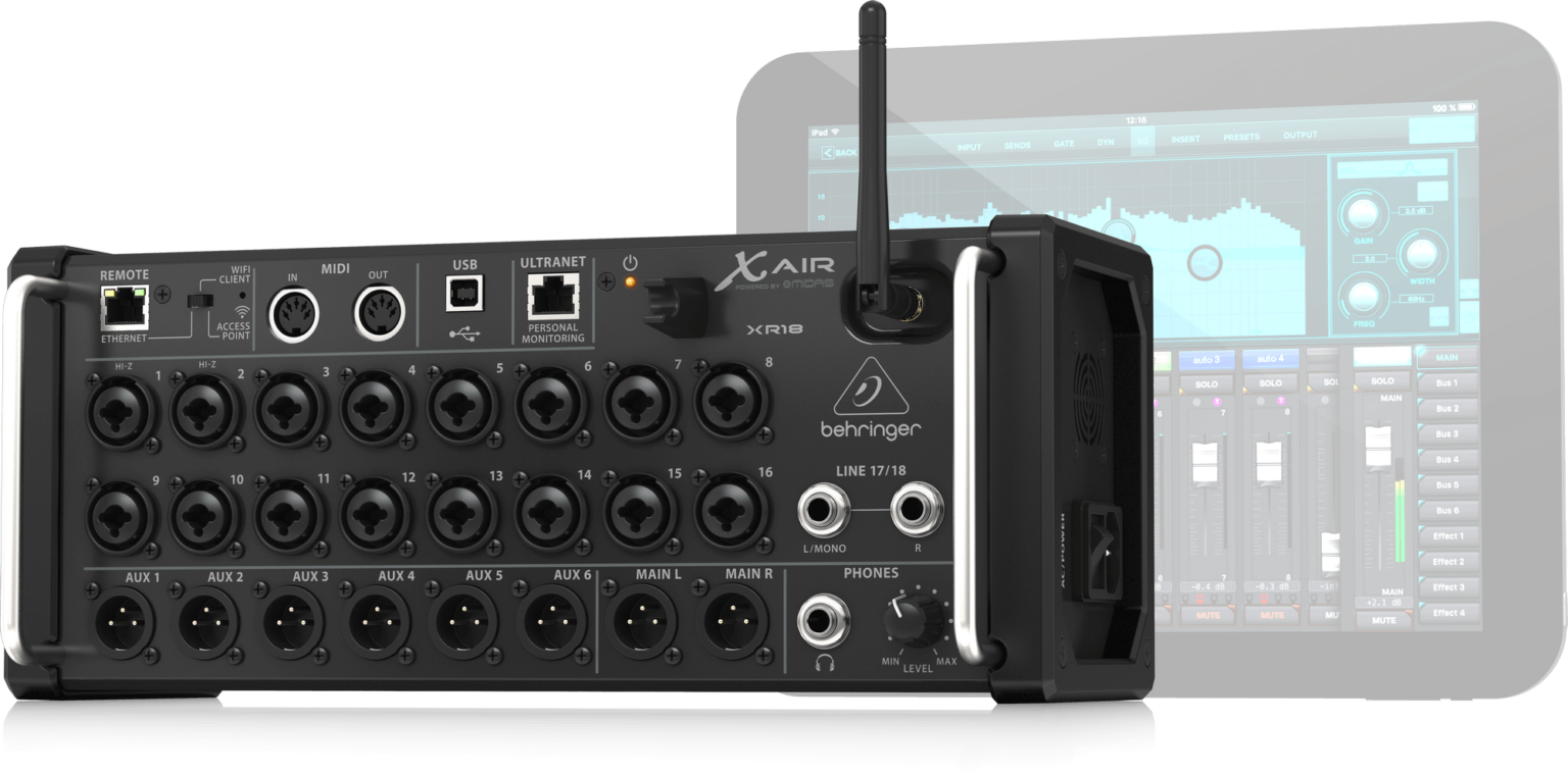 Behringer X Air XR18 18channel TabletControlled Digital Mixer Sweet