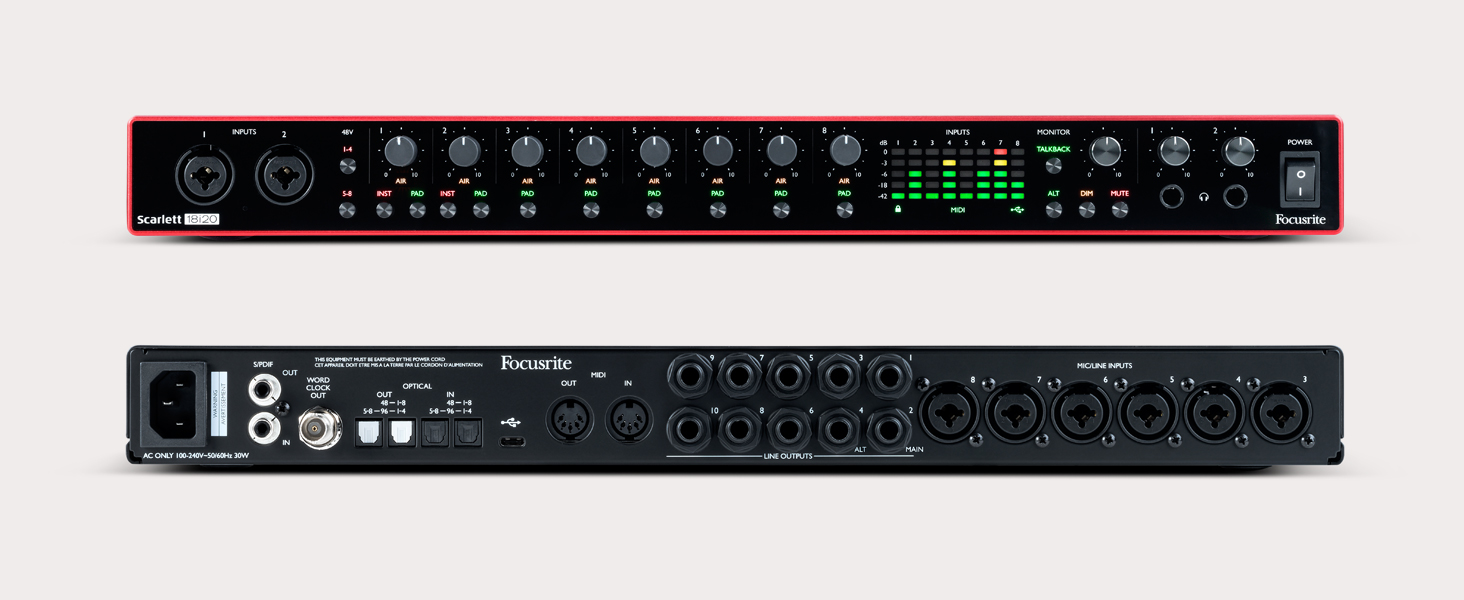 Focusrite Scarlett 18i20 3rd Gen USB Audio Interface - Sweet Muzic Pro ...