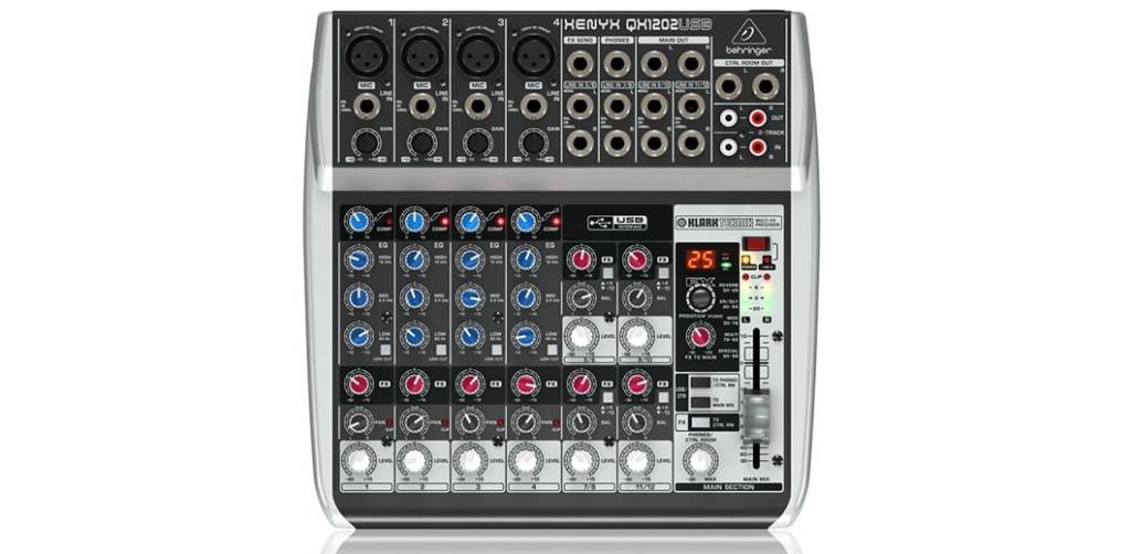 Behringer Xenyx Q1202USB Mixer with USB Sweet Muzic Pro Audio