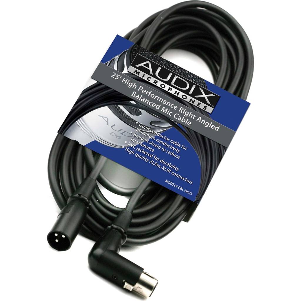 Audix CBLDR25 Microphone Cable – Sweet Muzic Pro Audio