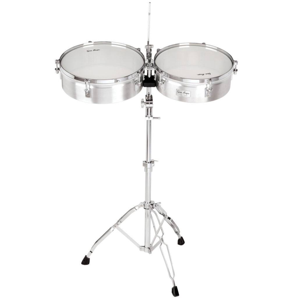 Gon Bops Fiesta Timbales Set – 13″ / 14″ with Stand – Sweet Muzic Pro Audio