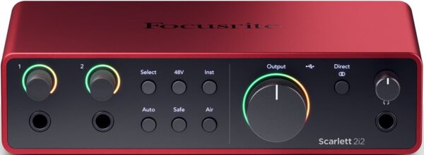 Focusrite Scarlett 2i2 4th Gen USB Audio Interface