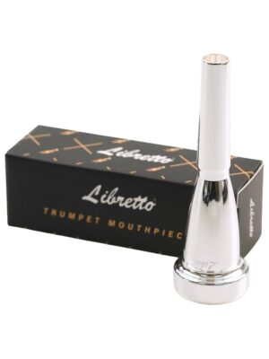 Libretto Bullet Shape Trumpet Mouthpiece, Silver Plated - 3c/5c/7c