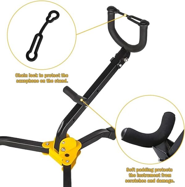 GOGHOST Portable Straight Soprano Saxophone/Trumpet Stand - Image 4