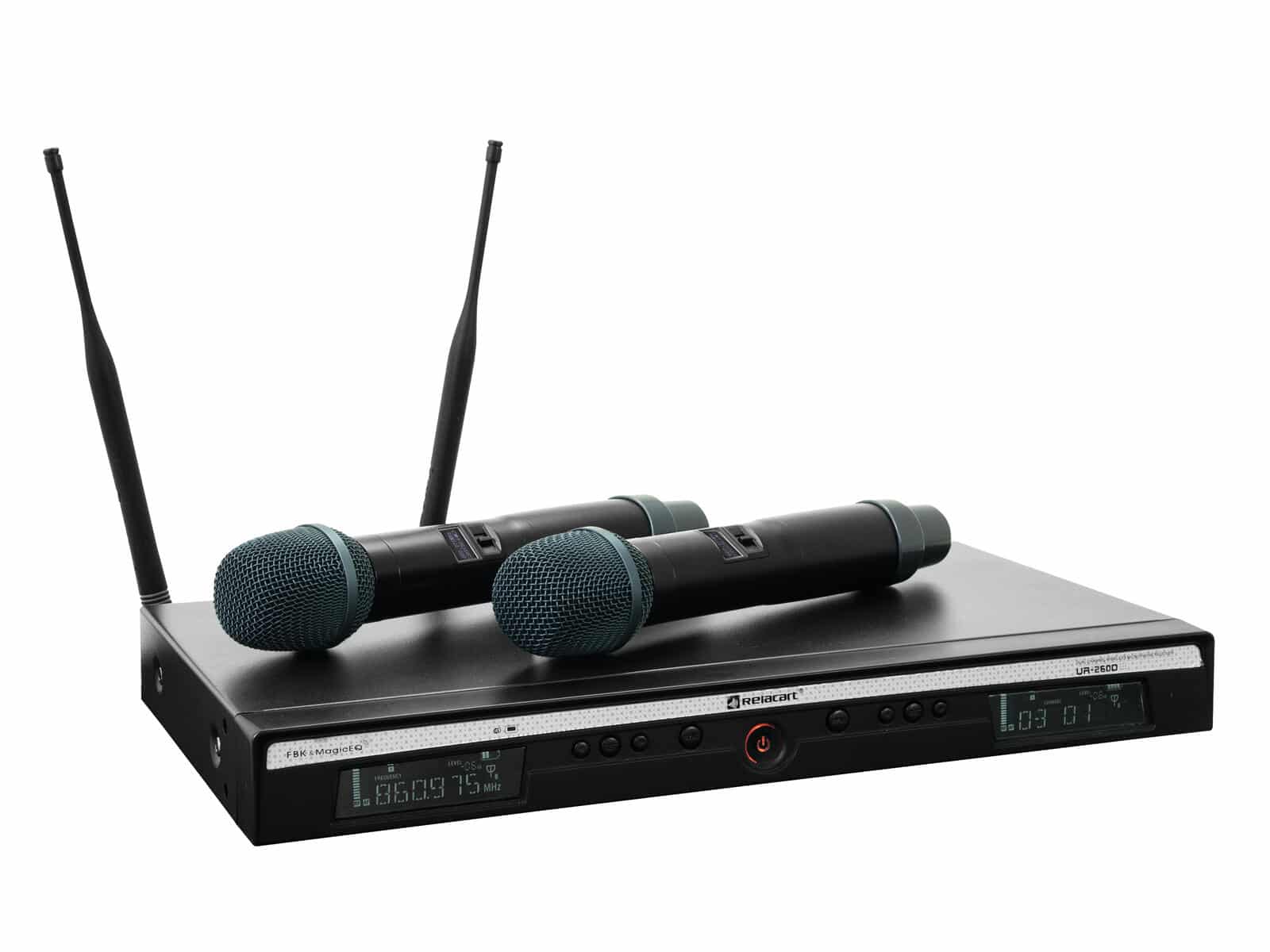 Relacart UR-260D Dual Channel Wireless Microphone System