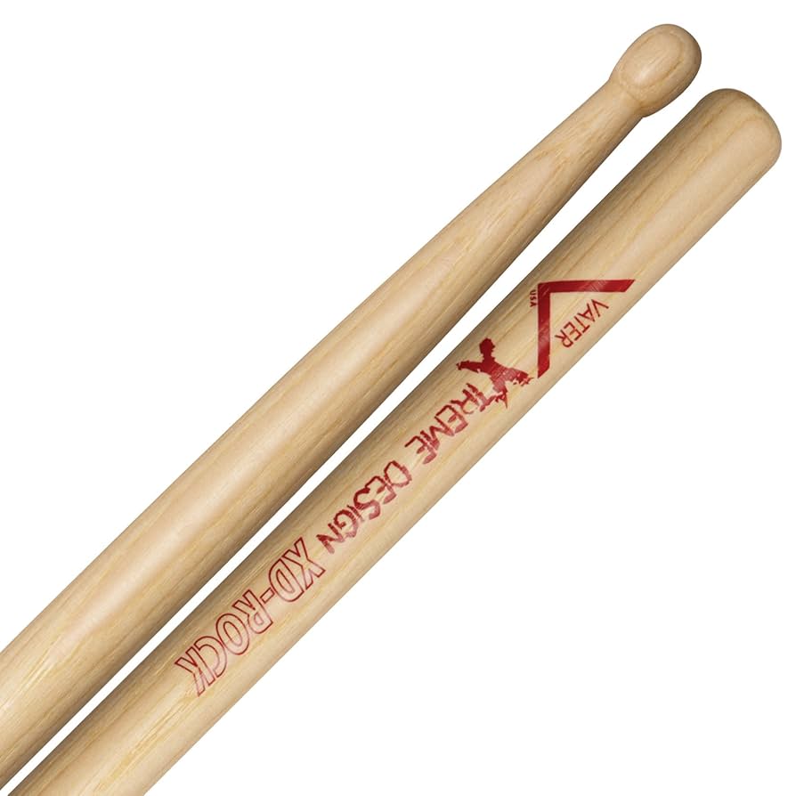 Vater Xtreme Design Drumsticks – Rock – Wood Tip