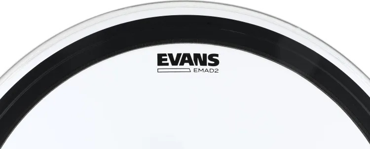 Evans EMAD2 Clear Bass Batter Head - 24 inch