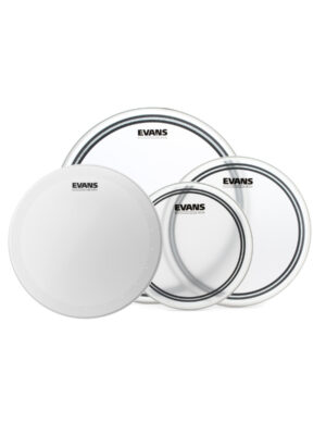 Evans EPP-EC2SHDDR EC2 Clear Rock Pack (10"/12"/16")+ 14-inch HD Dry Snare Batter