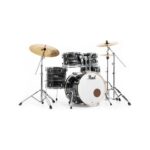 Pearl Export EXX725S/C 5 piece Drum Set with Hardware and Sabian SBR Cymbals - #778 Graphite Silver Twist