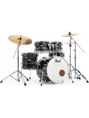 Pearl Export EXX725S/C 5 piece Drum Set with Hardware and Sabian SBR Cymbals - #778 Graphite Silver Twist