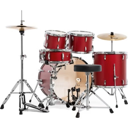 Pearl Roadshow RS525SC/C 5-piece Complete Drum Set with Solar Cymbals - #747 Matte Red