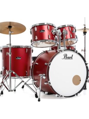 Pearl Roadshow RS525SC/C 5-piece Complete Drum Set with Solar Cymbals - #747 Matte Red
