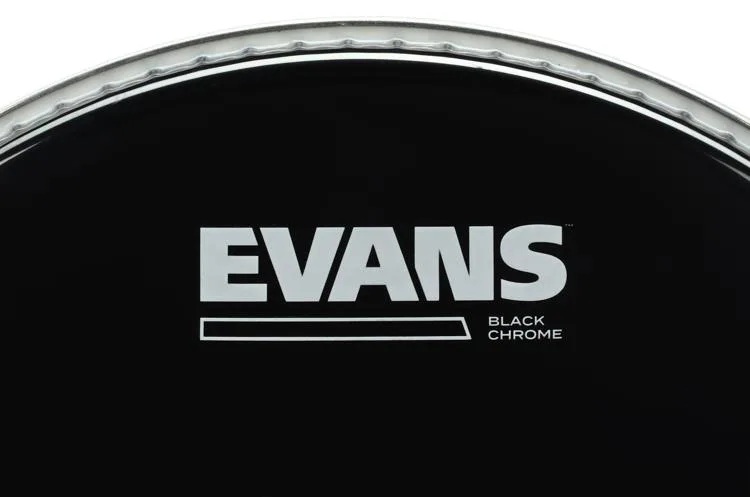 Evans TT10CHR Black Chrome Tom Batter Batter - 10 inch