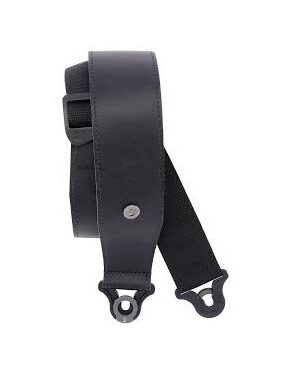 D'Addario 25BAL00 2.5" Comfort Leather Auto Lock Strap - Black