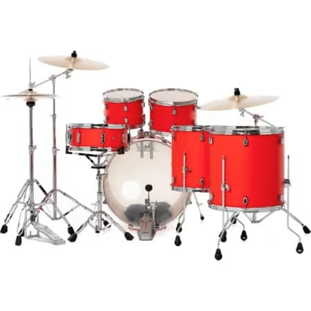 Pearl Decade Maple DMP926SP/C 6 piece Drum Set with Sabian B8X Cymbal Set - Red Racing - #899 - Image 2