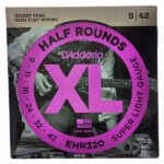 D'Addario EHR320 XL Half Rounds Electric Guitar Strings - 9-42 Super Light