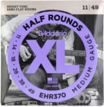 D'Addario EHR370 XL Half Rounds Electric Guitar Strings - 11-49 - Medium