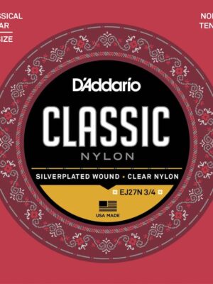 D'Addario EJ27N-3/4 Normal Tension Classical Guitar Strings