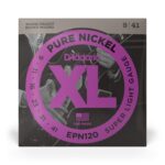 D'Addario EPN120 Pure Nickel Electric Guitar Strings - .009-.041 Super Light