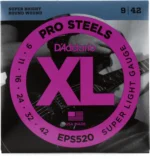 D'Addario EPS520 XL ProSteels Electric Guitar Guitar Strings - .009-.042 Super Light