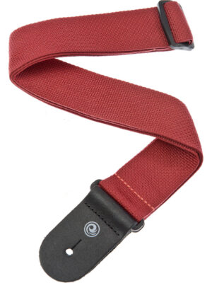D'Addario PWS101 50MM POLYPROPYLENE STRAP - Red