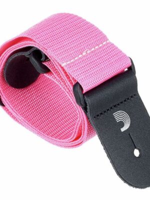 D'Addario PWS106 50MM Polypropylene Guitar Strap - Pink