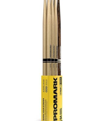 Promark Select Balance Rebound Hickory Drumsticks - 0.565-inch - Acorn Tip - FireGrain Bonus 4-pack