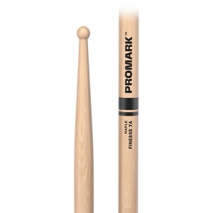 Promark RBM535RW Finesse 7A Maple Drumstick - Small Round Wood Tip
