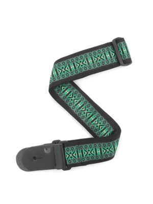 D'Addario T20W1422 2″ Woven Guitar Strap – Monterey 2 – Green