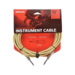 D'Addario PW-BG-15TW Braided Straight to Straight Instrument Cable - 15 ft Tweed