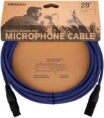D'Addario PW-CPMIC-20DBU 20ft XLR Cable - Dark Blue