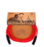 D'Addario PW-CPMIC-20RD 20ft XLR Cable - Red
