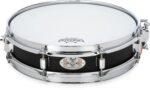 Pearl S1330B Steel Effect Piccolo Snare Drum - 13 x 3 inch - Black