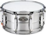 Pearl Sensitone STH1465AL Heritage Aluminum Alloy Snare Drum - 14 x 6.5 inches, Brushed Aluminum