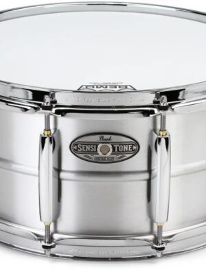 Pearl Sensitone STH1465AL Heritage Aluminum Alloy Snare Drum - 14 x 6.5 inches, Brushed Aluminum