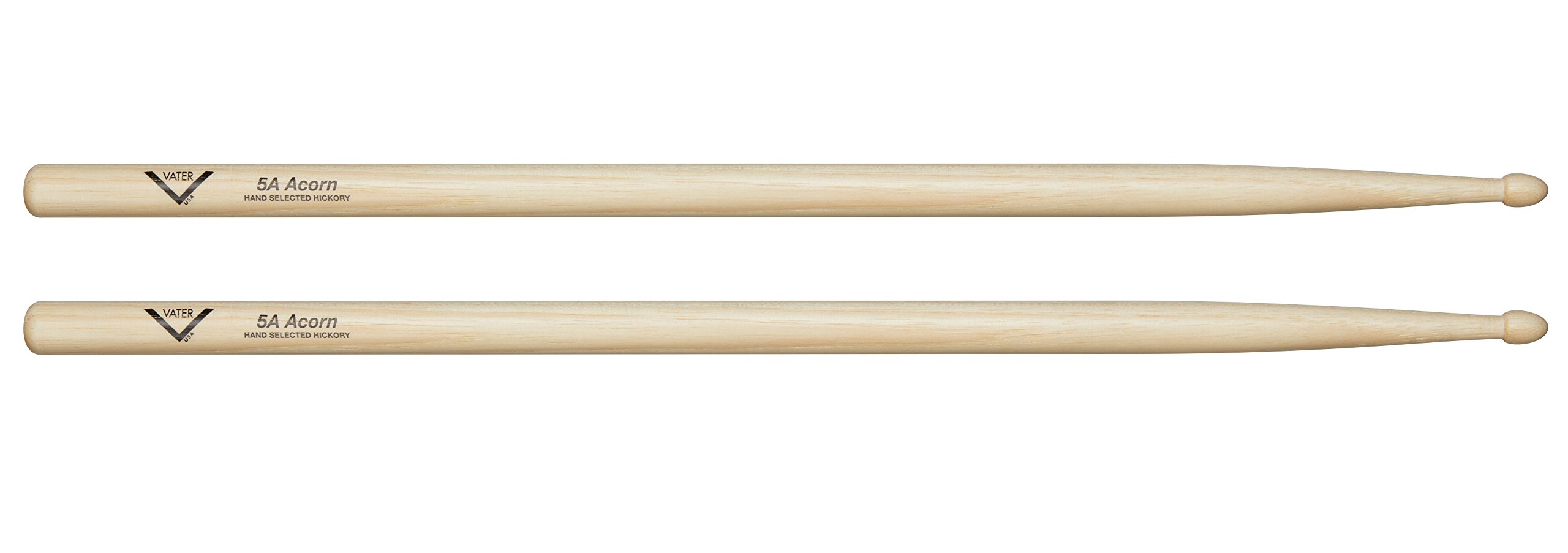 Vater Hickory 5A Acorn Drumsticks - Wood Tip