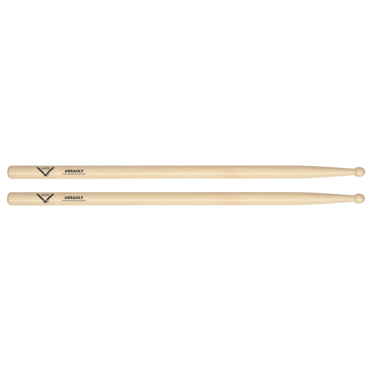 Vater American Hickory Drumsticks - Assault - Wood Tip