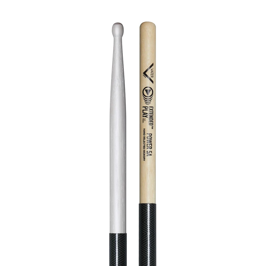 Vater Extended Play Drumsticks - Power 5A - Wood Tip