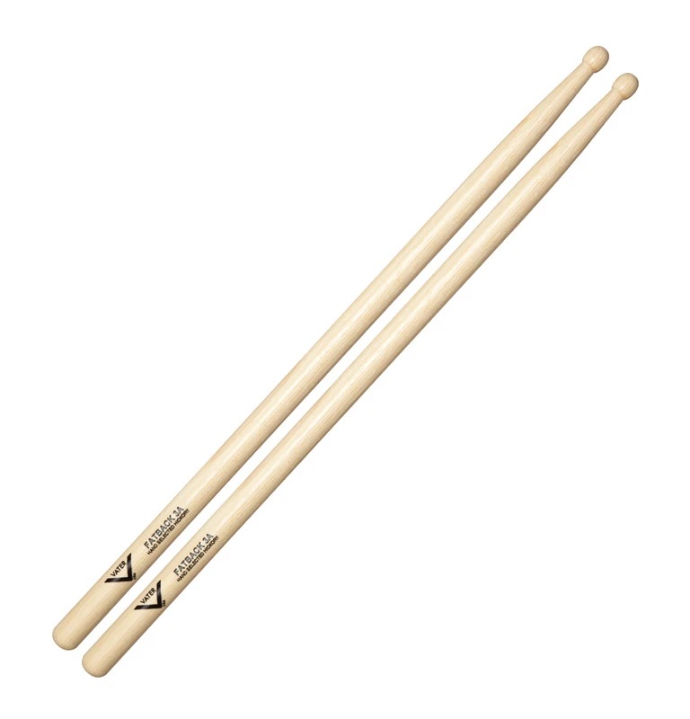 Vater American Hickory Drumsticks – Fatback 3A – Wood Tip - Image 3