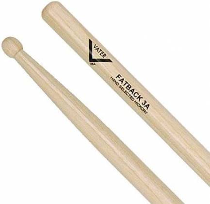 Vater American Hickory Drumsticks – Fatback 3A – Wood Tip