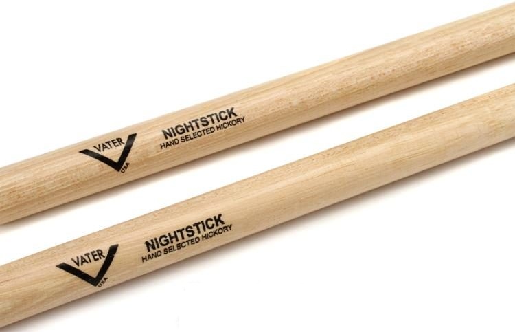 Vater American Hickory Drumsticks - Nightstick - Wood Tip
