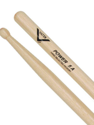Vater Amercian Hickory Drumsticks - Power 5A Acorn - Wood Tip