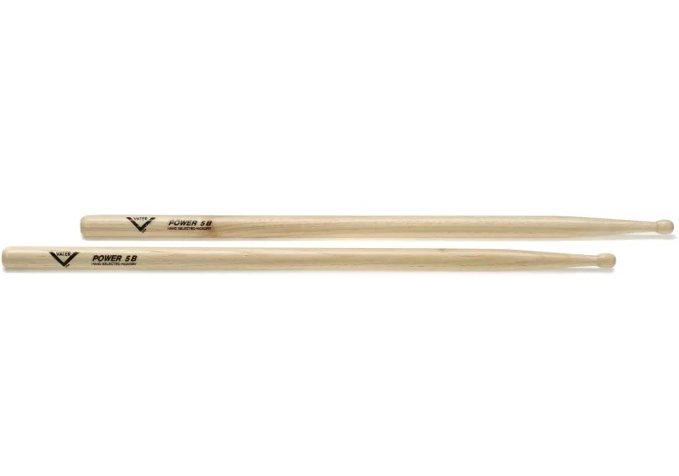 Vater American Hickory Drumsticks – Power 5B – Wood Tip - Image 3